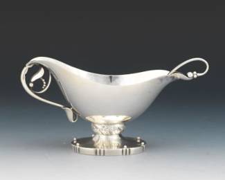 Georg Jensen Sauce Bowl and Spoon