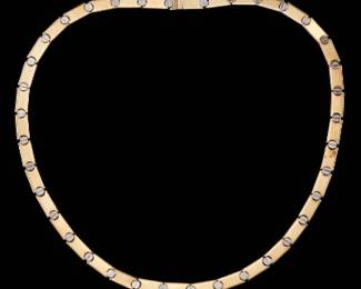 Ladies Gold Necklace in Cartier Style