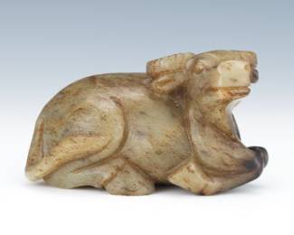 Chinese Carved Jade Buffalo