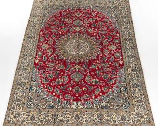 Nain Silk and Wool Carpet