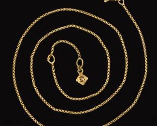 David Yurman 18K Gold Adjustable Chain
