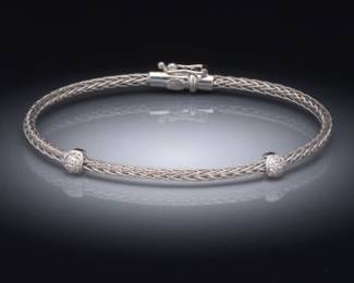 Roberto Coin Italy 18K Gold and Diamond Bracelet