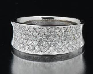 Ladies Diamond Pave Band
