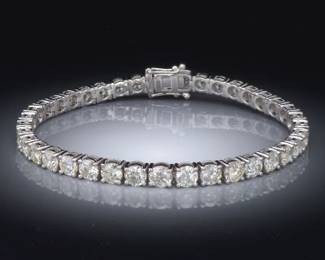 Ladies 13.93 Carat Diamond Tennis Bracelet