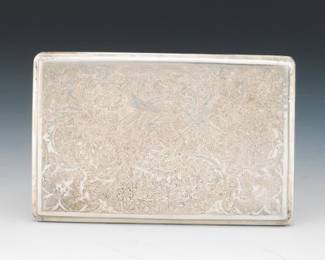 800 Silver Ottoman Empire Style Cigarette Case
