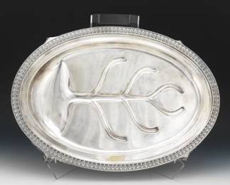 Large Tiffany Co. SilverSoldered Meat Tray