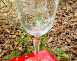 Set of 4 Vintage Libbey "Candlelight" Wine or Water Goblets Circa 1930/ also cordials