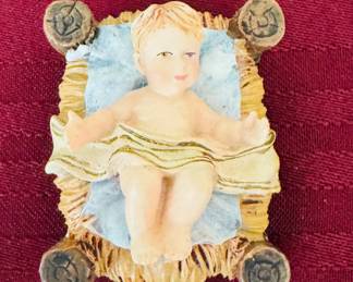 Hawthorne Village 2007 Thomas Kinkade Baby Jesus/nativity scene