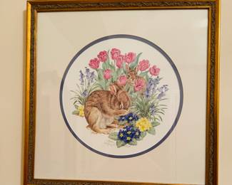 J. Mizell numbered framed and matted print