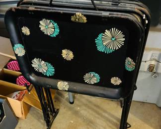 Vintage metal TV trays