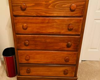 
Five drawer chest of drawers