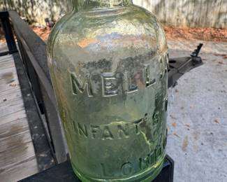 mellin,s infant food london bottle 1890's 