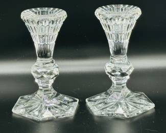 Waterford candle sticks 