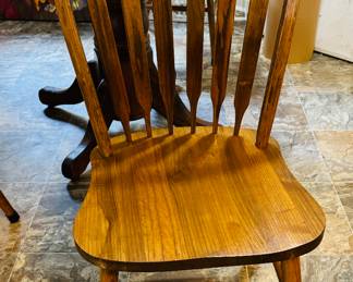 4 Oak chairs