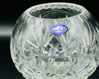 Polish crystal rose bowl