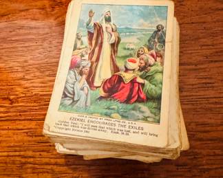 Vintage 1913 Bible  Picture Lesson CardS