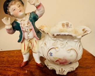 
VINTAGE BONE CHINA FLOWER BOY EUROPEAN DESIGN 