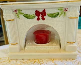 Belleek Christmas collection votive