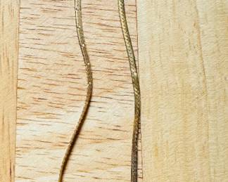 18k necklace 14k pendant 