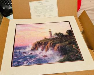Thomas KINKADE print Sunset light