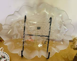 Mikasa Christmas platter