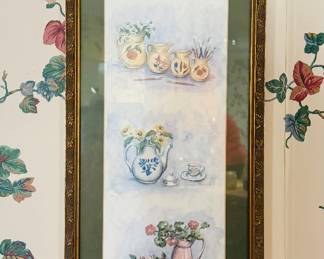 Framed and matted print by Jeanne Mack