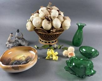 Lot 142 | Noritake Bowl, Signed Bird Sculpture & More
