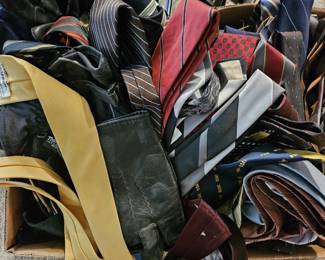 Lot 113 | Vtg Neck Ties, Gloves & Scarves
