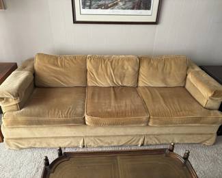 Lot 51 | Vtg Gold Velvet Sofa
