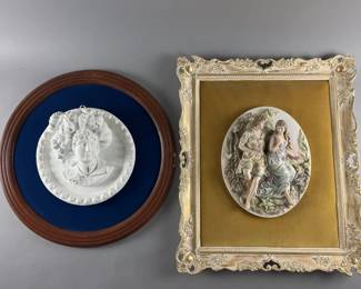 Lot 199 | Plaster Bas Relief & Ceramic Relief
