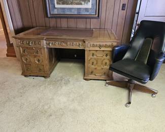 Lot 164 | Antique Kittinger Desk & Boling Office Chair
