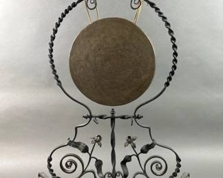 Lot 246 | Antique Victorian Cast Iron & Copper Dinner Gong

