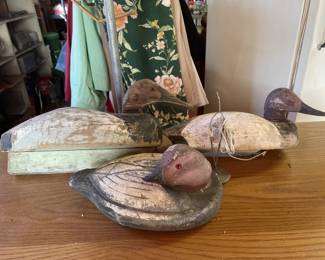 Lot 283 | Wood and Styrofoam Duck Decoys and 1 Weight
