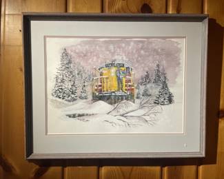 Lot 425 | Winter Train Art
