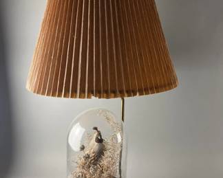 Lot 186 | Vintage Pheasant Taxidermy Lamp.
