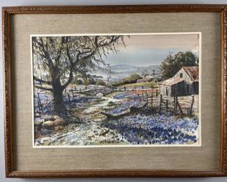 Lot 204 | Original Watercolor Painting by Hal Sims
