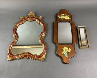 Lot 97 | Vintage Hand Painted Italian Mirror & More

