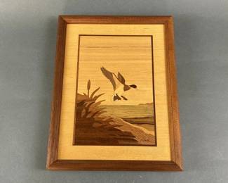 Lot 16 | Signed Hudson River Inlay Wood Art
