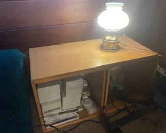 Lot 35 | Small Side Table & Contents
