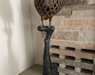 Lot 329 | Japanese Monumental Owl Tree Stand
