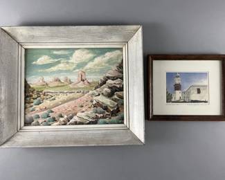 Lot 169 | Two Signed Paintings Jill Amos Raine & More
