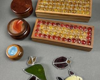 Lot 357 | Vintage Hand Made Redwood Container & More
