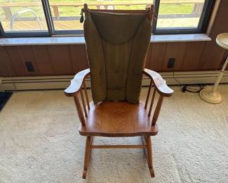 Lot 185 | Vtg Wooden Rocking Chair
