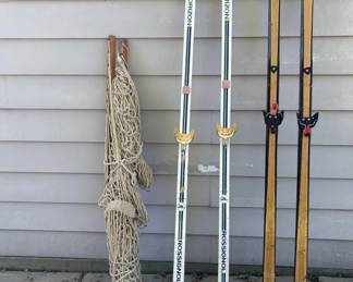 Lot 98 | Two Pairs Of Cross Country Skis & Rope Hammock
