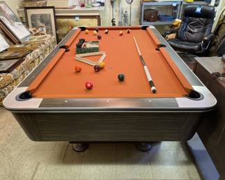 Lot 369 | Vintage Slate Top Pool Table
