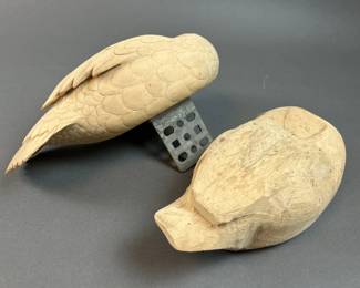 Lot 370 | Two Wood Duck Decoys Hand Made Need Finished
