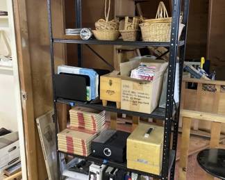 Lot 352 | Metal Shelf & Contents
