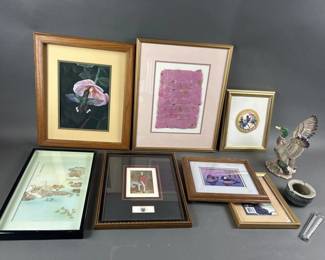Lot 202 | Various Vintage Artwork, Porcelain Duck & More
