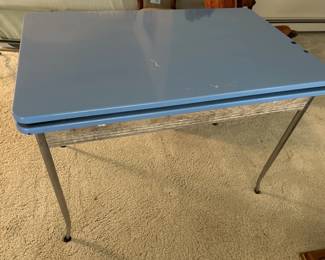 Lot 424 | Metal & Wood Desk
