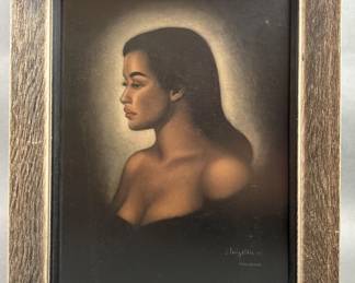 Lot 286 | Copy Of Original Velvet Painting By J. Craig Hill
